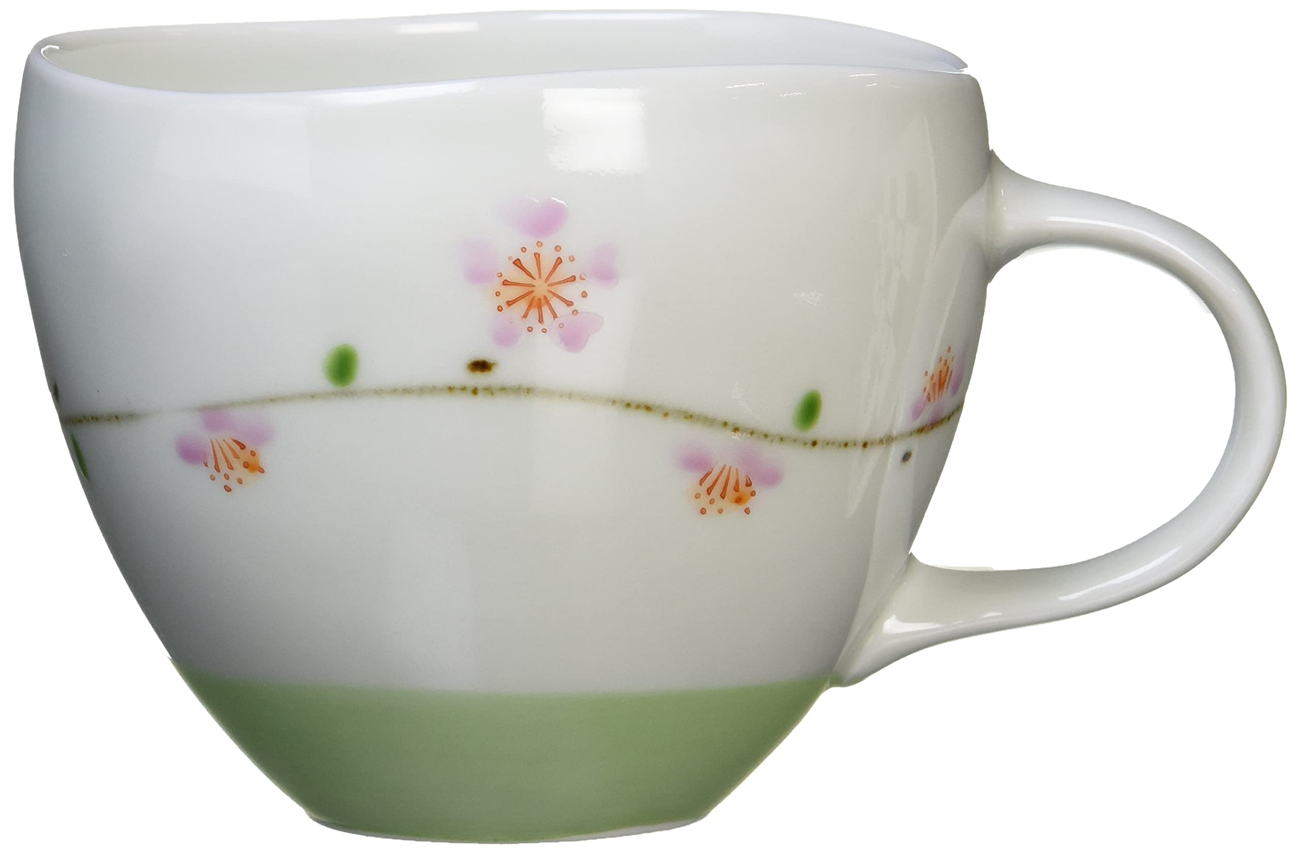 Amazon.co.jp: 浜陶 有田焼 一峰窯 スープマグ 大 400ml 桜日和